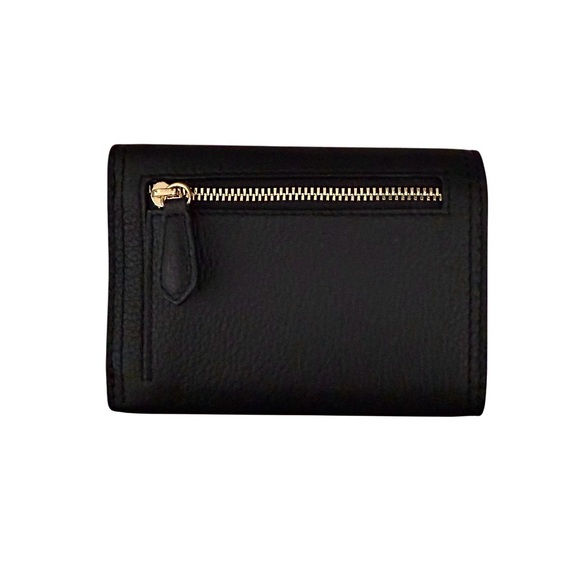 BOSS | Lenah Flap Wallet | Black Genuine Leather with Gold Accent | NWT - Picture 2 of 15